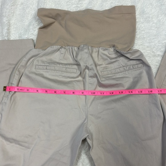 Oh Baby by Motherhood Tan Straight Leg Pants - Picture 4 of 6